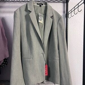 Express Light Gray Blazer